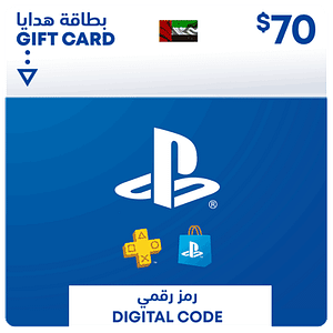 Karta podarunkowa PlayStation Store o wartości 70 USD – Zjednoczone Emiraty Arabskie
