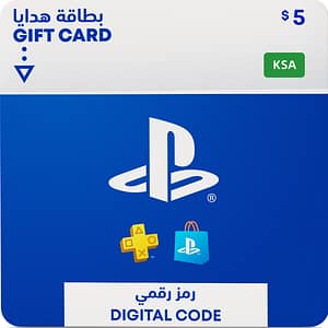የ PlayStation መደብር የስጦታ ካርድ $ 5 - KSA
