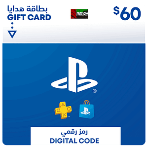 PlayStation Store-ის სასაჩუქრე ბარათი 60$ - UAE