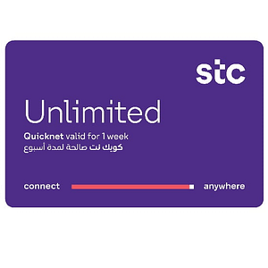 STC QuickNet Unlimited Data Recharge 7 päeva – KSA