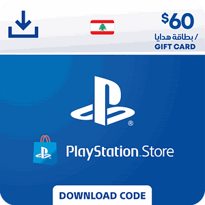 Cairt tiodhlac PlayStation Store 60$ - LEBANON