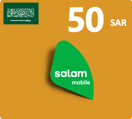 Salam Mobile Recharge Card - 50 SAR - KSA