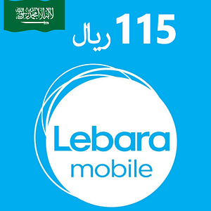 កាតបញ្ចូលទឹកប្រាក់តាមទូរស័ព្ទ Lebara - 115 SAR - KSA
