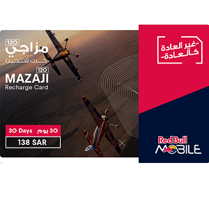 Red Bull Mazaji Card 120 - 1 میاشت - KSA