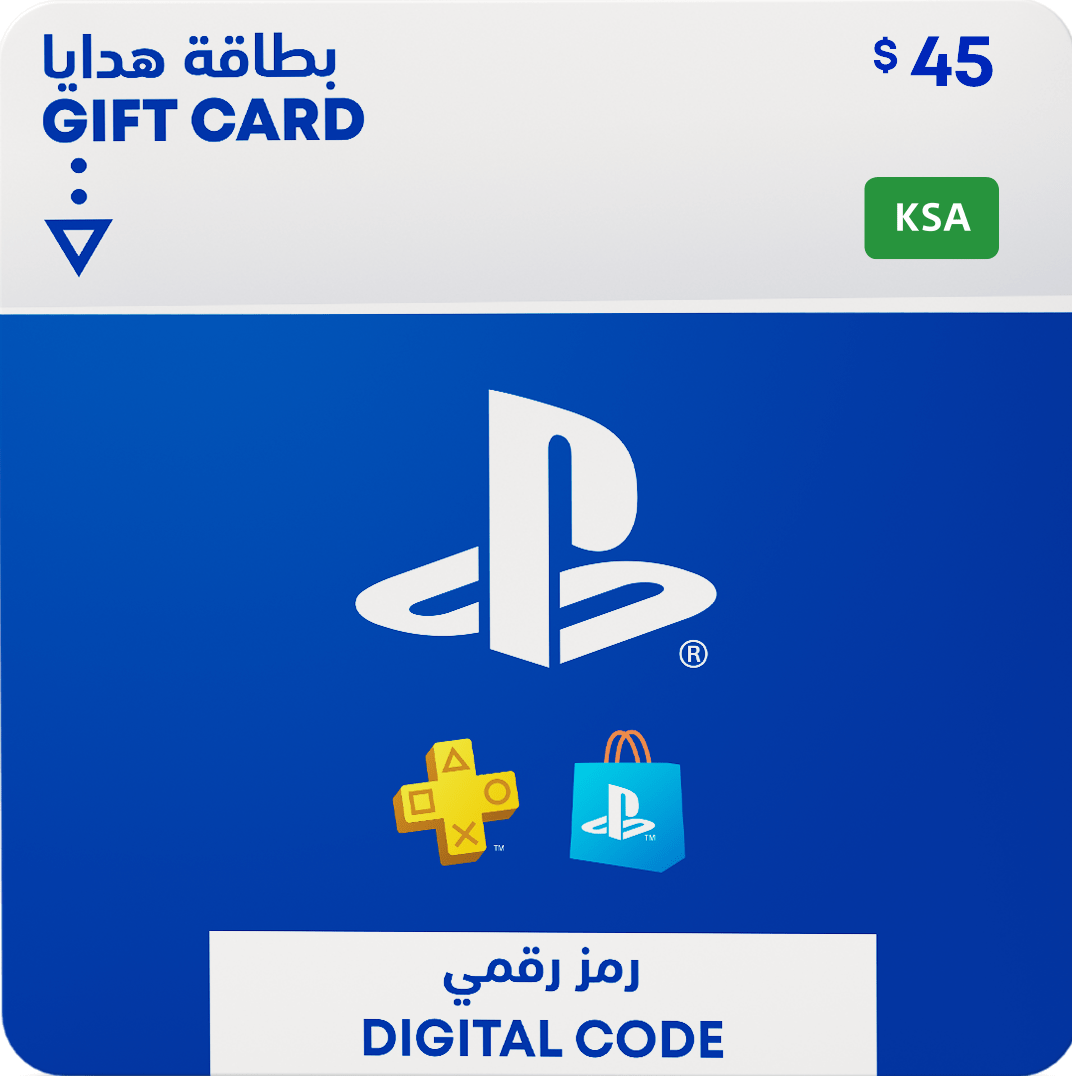 Targeta de regal de PlayStation Store de 45 $ - KSA