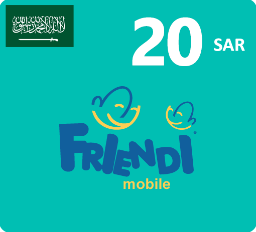 FRiENDi Mobile Recharge Card - 20 SAR - KSA