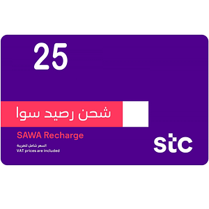 Kad Recharge STC 25 SAR - KSA