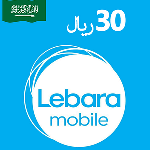Lebara Poŝtelefona Reŝarga Karto - 30 SAR - KSA
