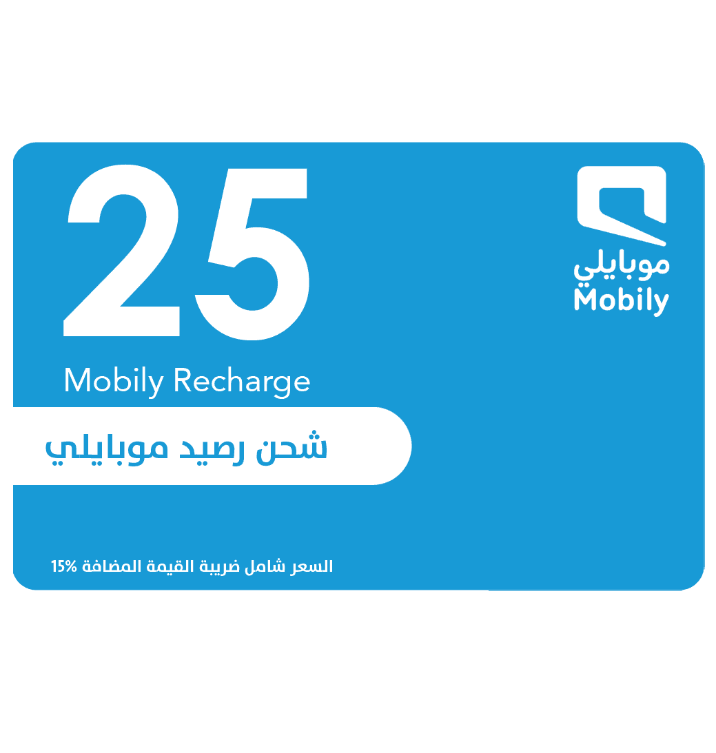 Mobily Recharge Card - 25 SAR