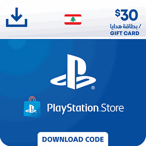 Cairt tiodhlac PlayStation Store 30$ - LEBANON