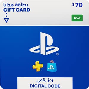 Karta podarunkowa PlayStation Store o wartości 70 USD — KSA