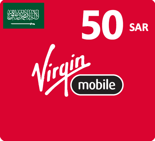 Virgin Mobile Recharge Card - 50 SAR - KSA