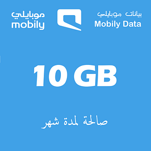 Mobily İnternet Kartları - 10 ay boyunca 1 GB