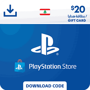 כרטיס מתנה של PlayStation Store 20$ - לבנון
