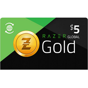 Thẻ vàng Razer 5$ - Tài khoản toàn cầu
