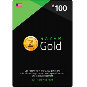Razer Gold Card 100 $ - USA Accounts