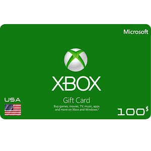 „Xbox Live“ dovanų kortelė 100 USD – JAV