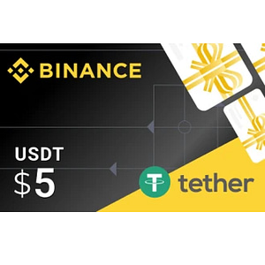 Binance სასაჩუქრე ბარათი Tether 5 USDT - გლობალური