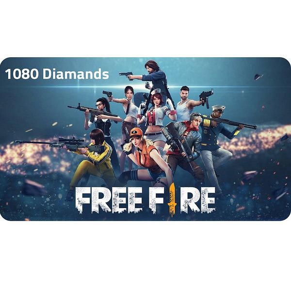 FreeFire 1080 + 108 diamanter - globalt