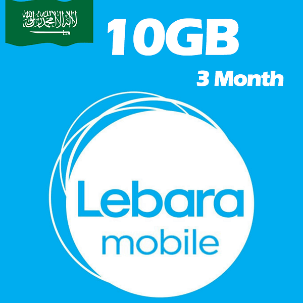 Lebara Internet Kaarten - 10GB fir 3 Méint